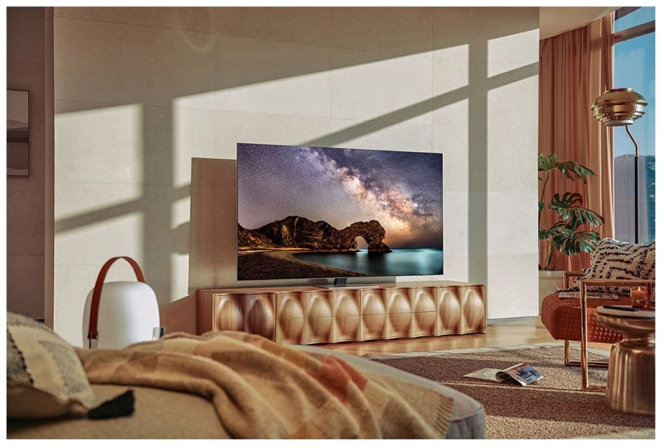 75" Телевизор Samsung QE75QN85BAT 2022 Neo QLED, HDR, яркое серебро