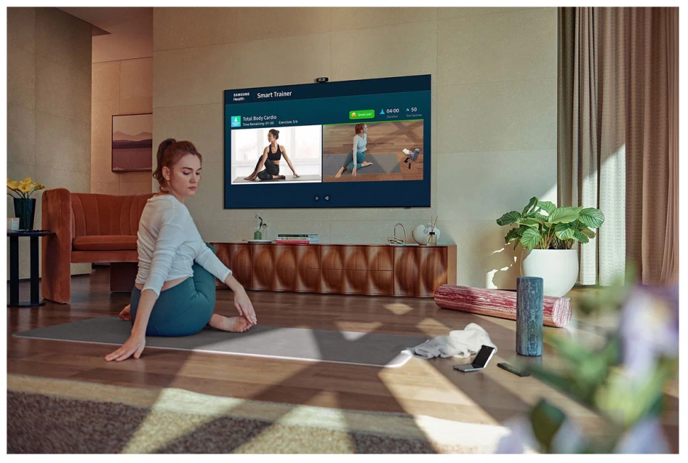 75" Телевизор Samsung QE75QN85BAT 2022 Neo QLED, HDR, яркое серебро