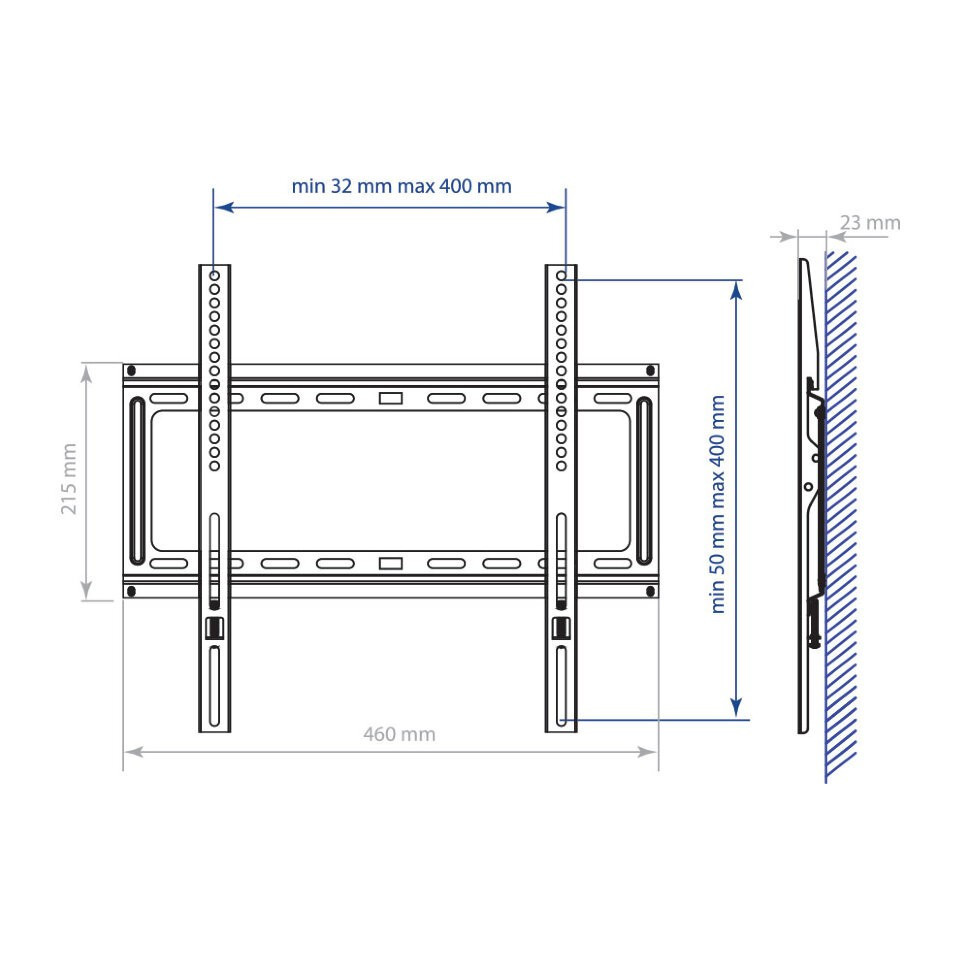 Кронштейн Kromax Ideal 26" до 65" Кронштейн Kromax Ideal 26" до 65"