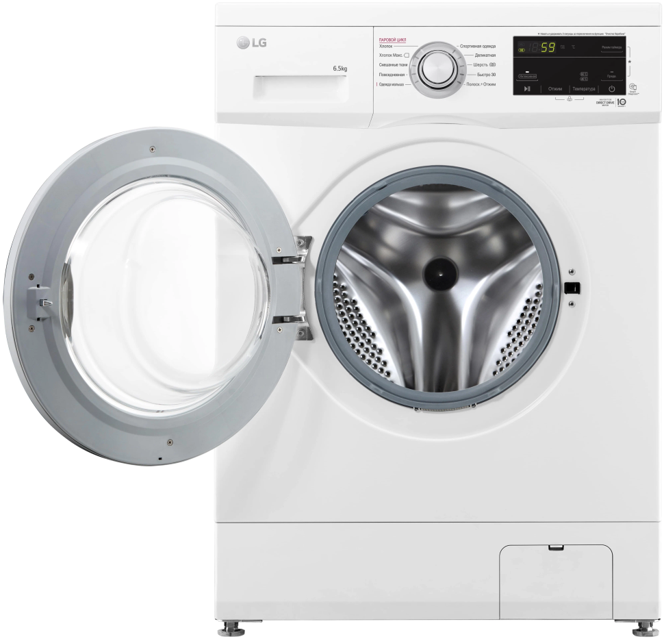 Стиральная машина LG F2J3WS1W, белый/серебристый