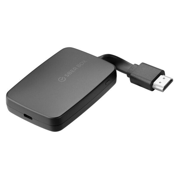Медиаплеер SBER SberBox с виртуальными ассистентами Салют от Сбер