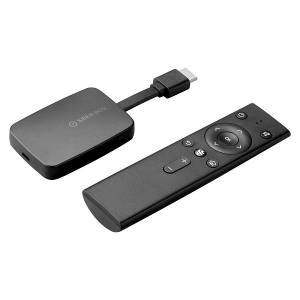 Медиаплеер SBER SberBox с виртуальными ассистентами Салют от Сбер
