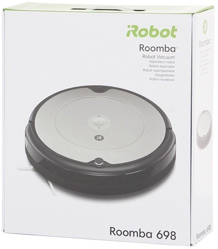 Робот-пылесос iRobot Roomba 698, серебристый/черный