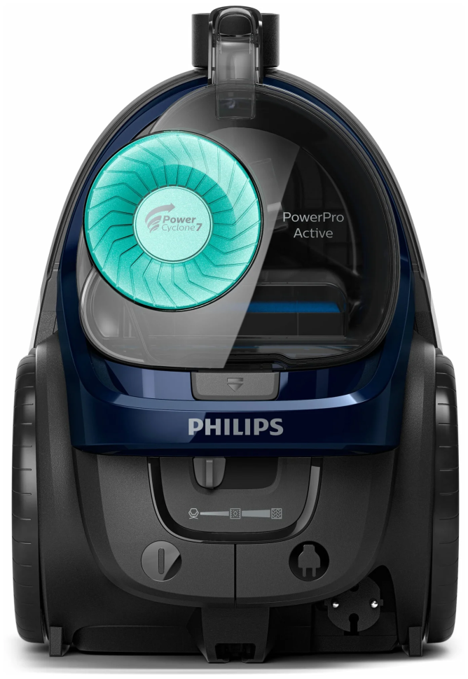 Пылесос Philips FC9573 PowerPro Active, серый/зеленый