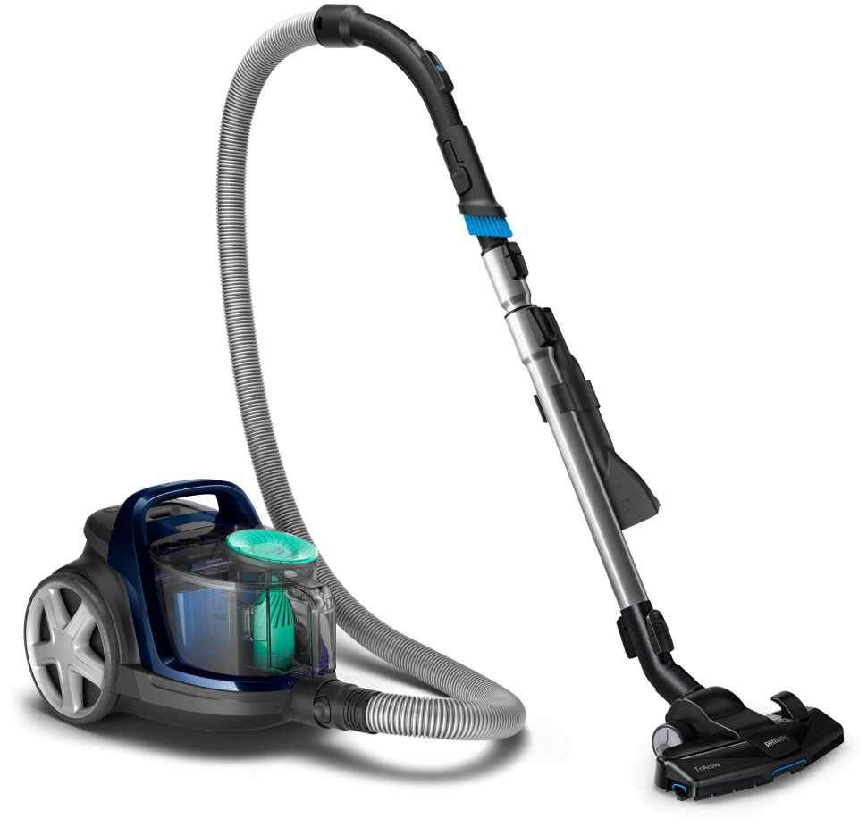 Пылесос Philips FC9573 PowerPro Active, серый/зеленый
