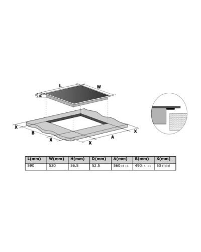 Электрическая варочная панель Midea MCH64767FW