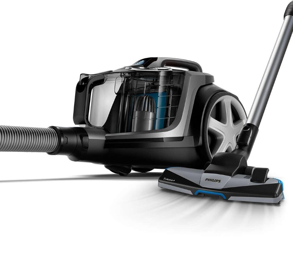 Пылесос Philips FC9735 PowerPro Expert, серый металлик