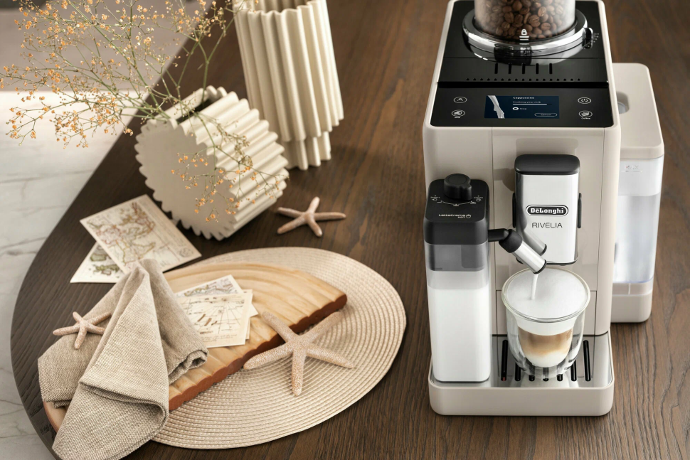 Кофемашина DeLonghi "EXAM440.55" BG , капучино, сенсорное управление, 9.7 кг