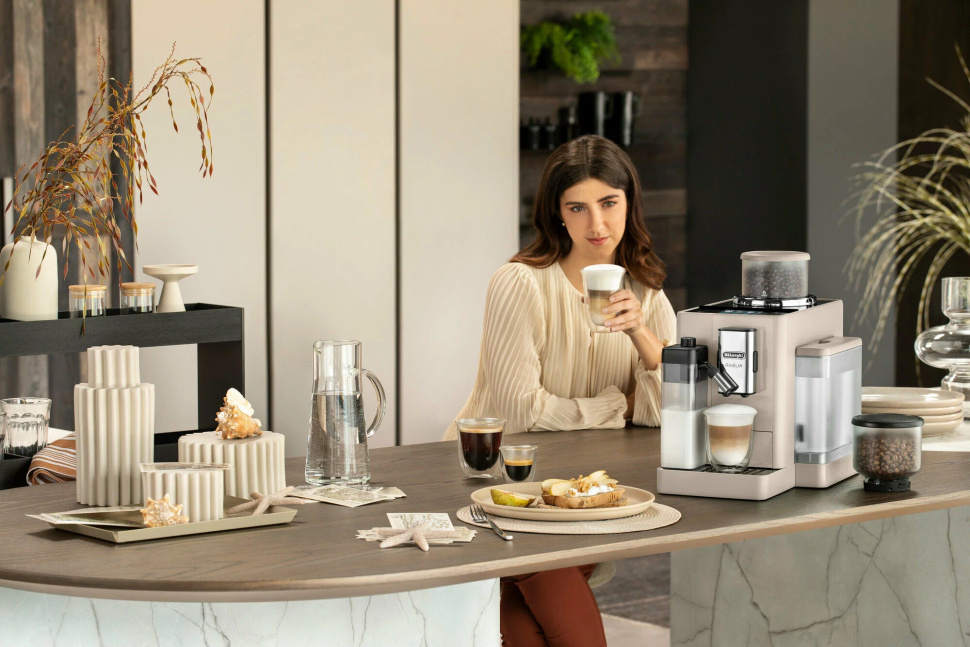 Кофемашина DeLonghi "EXAM440.55" BG , капучино, сенсорное управление, 9.7 кг