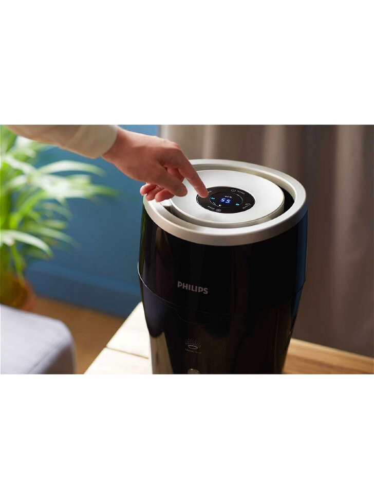 Увлажнитель воздуха Philips HU4813, черный/серый