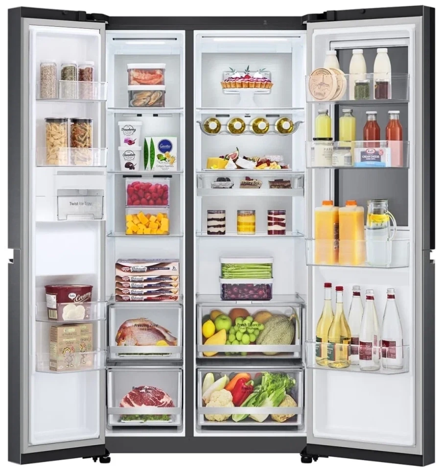 Холодильник LG GC-Q257CBFC, темный графит