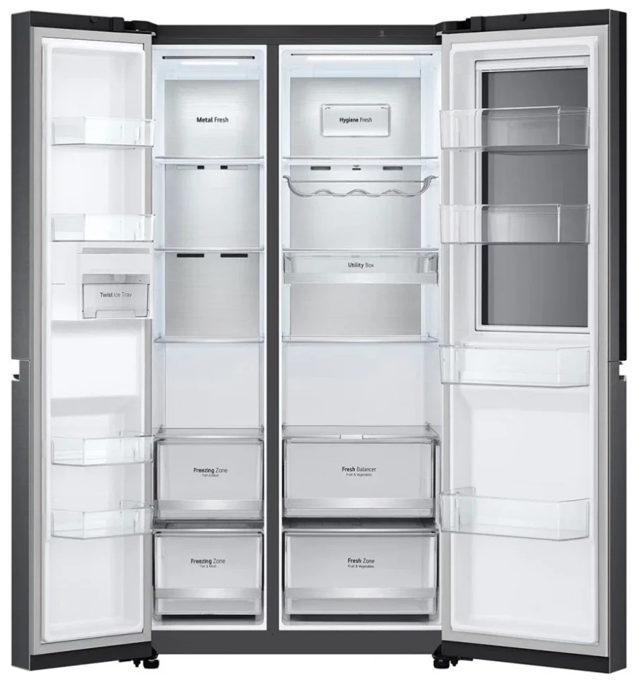Холодильник LG GC-Q257CBFC, темный графит