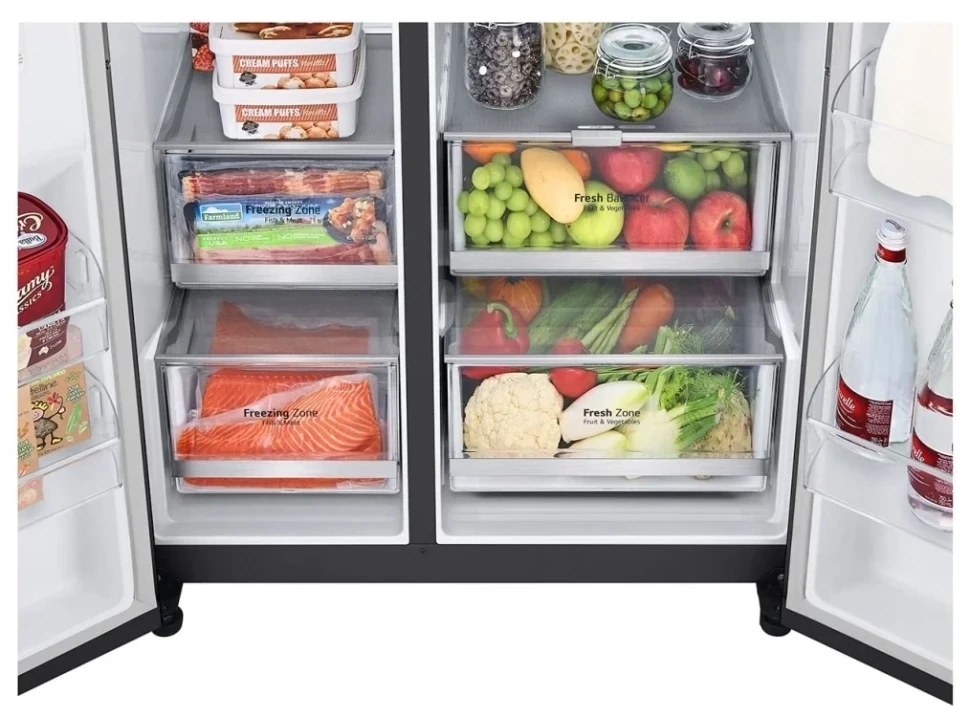 Холодильник LG GC-Q257CBFC, темный графит