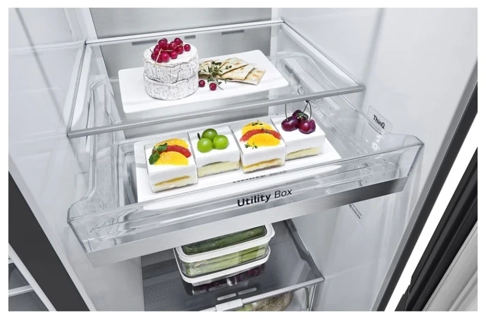 Холодильник LG GC-Q257CBFC, темный графит