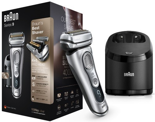 Электробритва Braun 9390cc Series 9, серебро