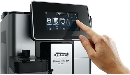 Кофемашина De'Longhi ECAM610.55.SB, серебристый/черный