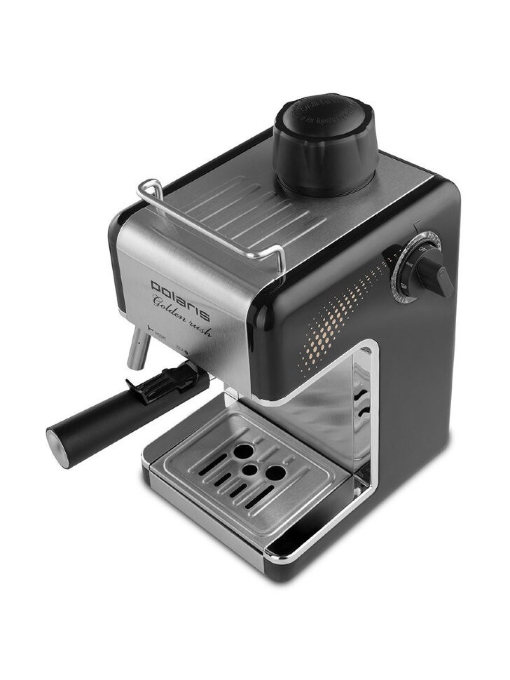 Кофеварка рожковая Polaris PCM 4006A Golden rush, черный