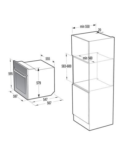 Электрический духовой шкаф Gorenje BO 7530 CLB
