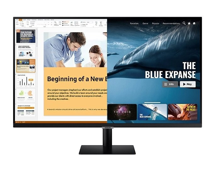 Монитор Samsung S32AM700UI 31.5", черный