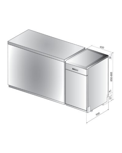 Посудомоечная машина Indesit DSFE 1B19 13