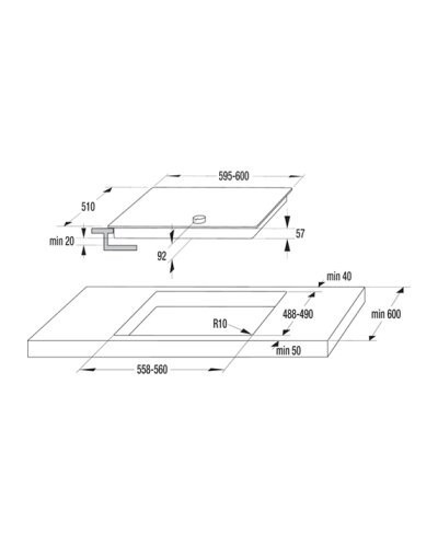 Индукционная варочная панель Gorenje IK640CLB