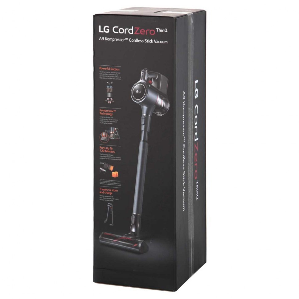 Пылесос LG CordZero A9K-PRO1, серый/черный