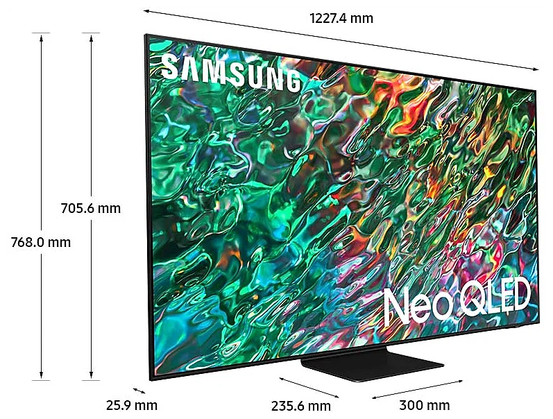 55" Телевизор Samsung QE55QN90BAT 2022 Neo QLED, HDR, черный