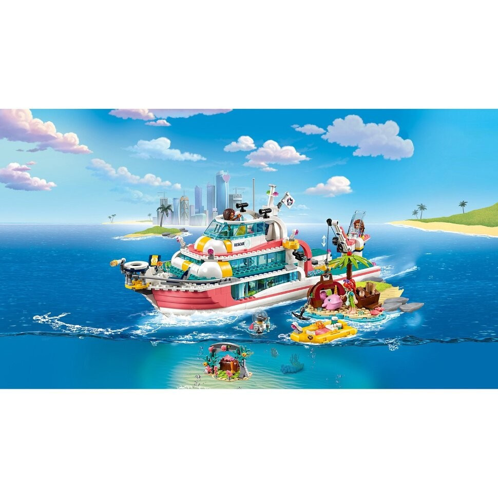 Конструктор LEGO Friends 41381 Катер для спасательных операций