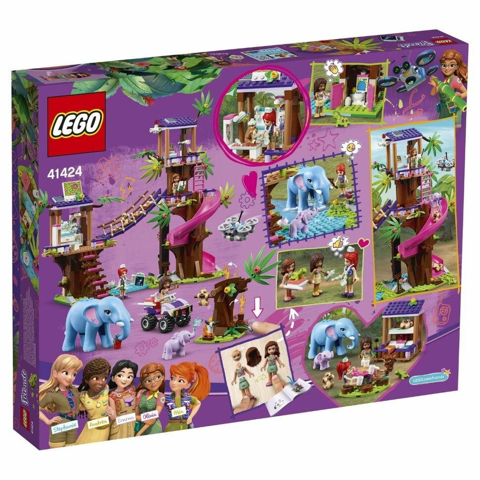 Конструктор LEGO Friends 41424 Джунгли: штаб спасателей