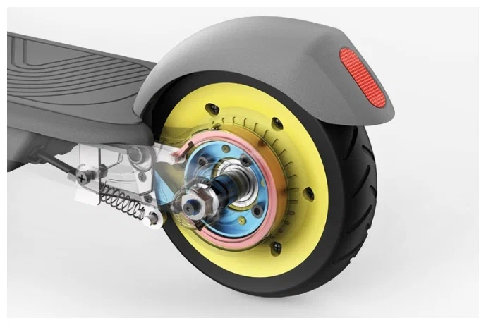 Детский 2-колесный электросамокат Ninebot KickScooter C8, до 50 кг, белый/серый Детский 2-колесный электросамокат Ninebot KickScooter C8, до 50 кг, белый/серый
